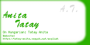 anita tatay business card